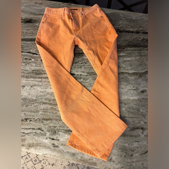 New! WOT LEVI'S MADE & CRAFTED Orange denim jeans size 25 - Picture 1 of 6
